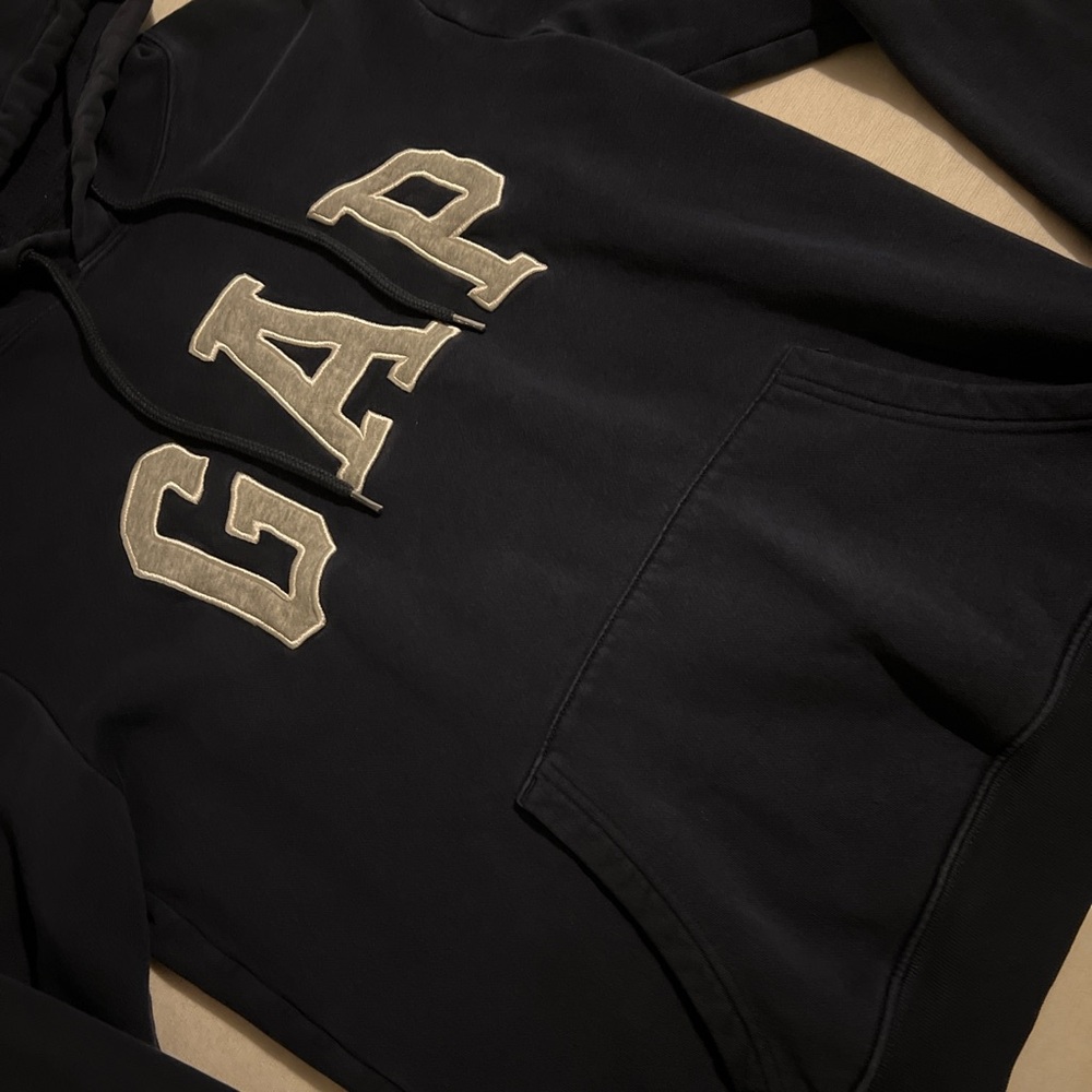 VINTAGE GAP navy blue hoodie - Picture 3 of 4